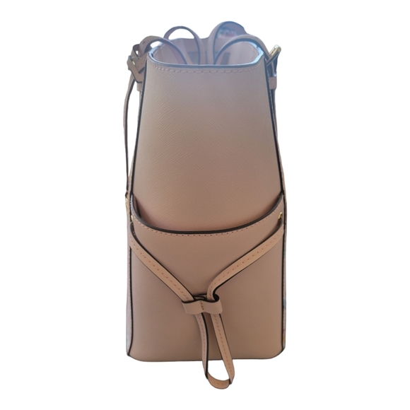 Michael Kors Gilly Large Drawstring Tote Light Powder Blush Pink MK Miami - Picture 3 of 7